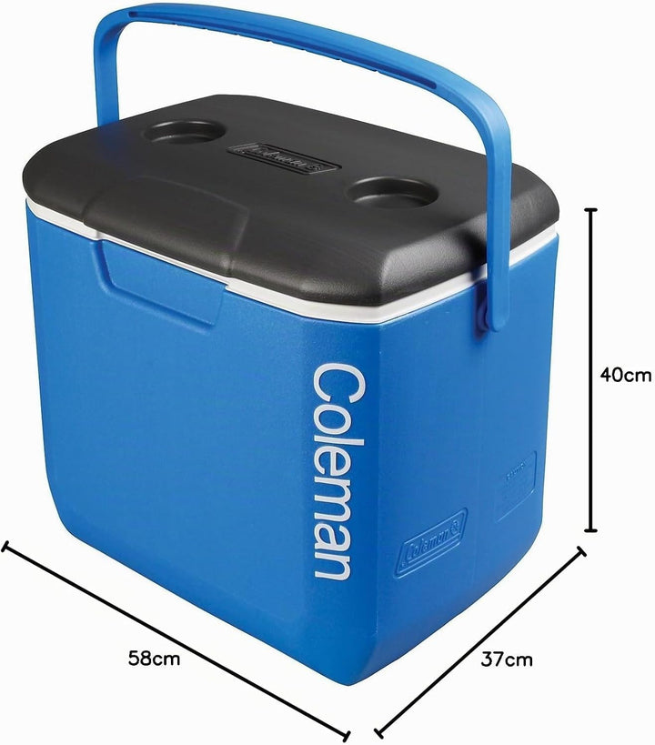 Coleman passive Kühlbox, Thermobox mit 15/30/60 L Fassungsvermögen, mobile passiv Kühlbox, Eisbox 30