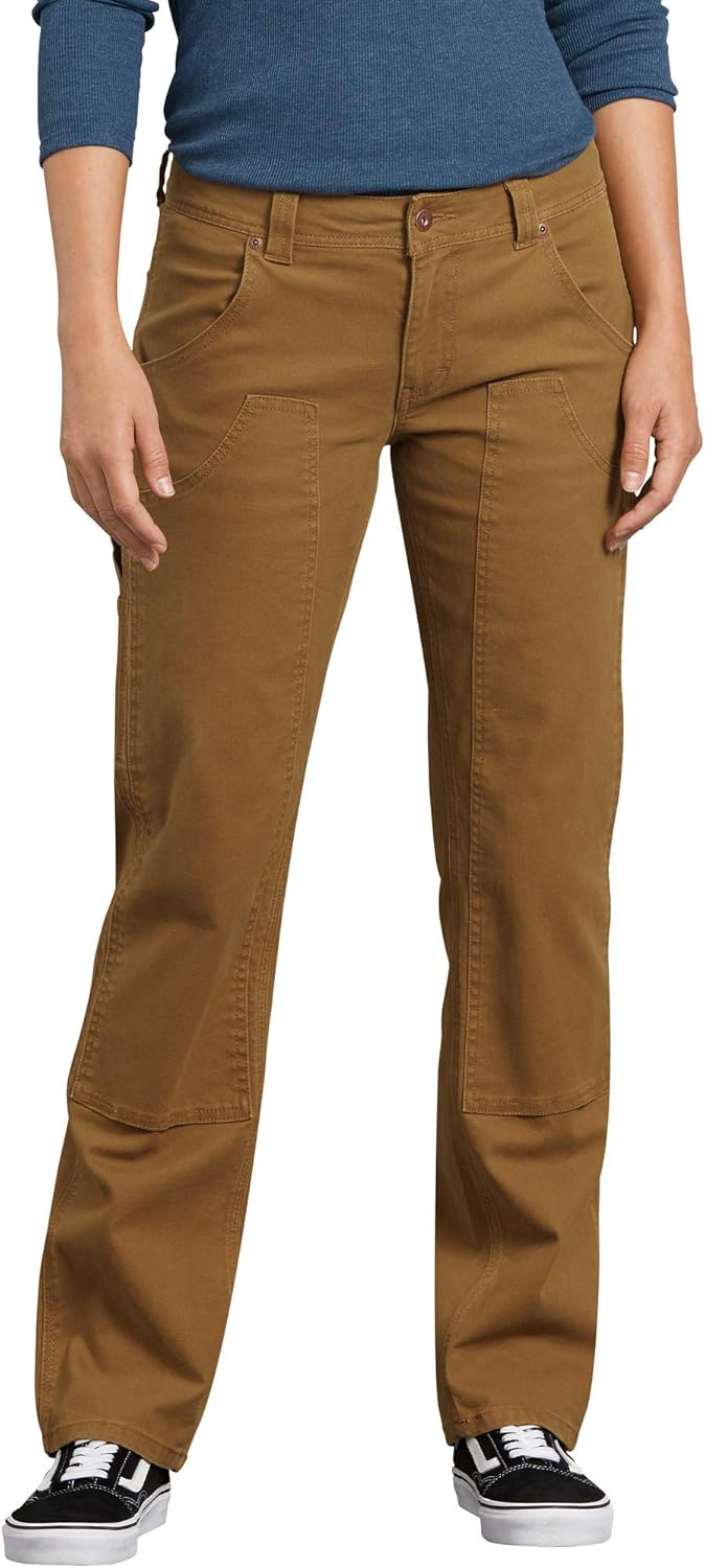 Dickies Damen Stretch Duck Double Front Carpenter Pant Arbeitshose 38 Braune Ente, 38 Braune Ente