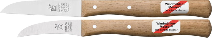 2er Set Gemüsemesser, kleines Küchenmesser, Schälmesser, Windmühlenmesser Klassiker klein