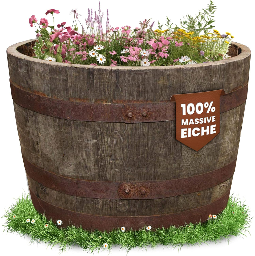 Temesso Halbes Fass aus einem originalen schottischen Whiskyfass (Natur unbehandelt) 90 Liter Standa