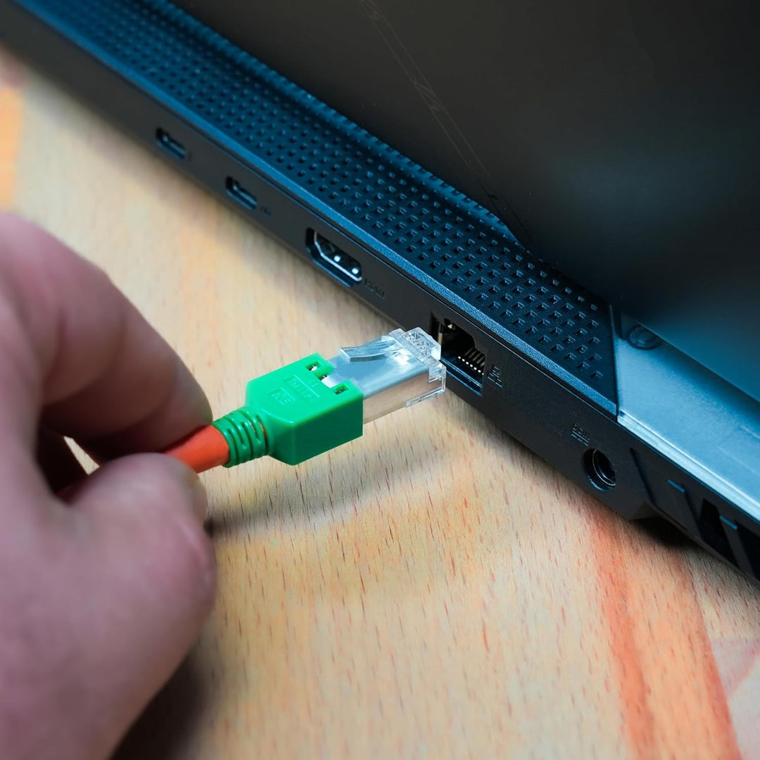 BIGtec RJ45 Stecker Netzwerkstecker 50 Stück Hirose TM11 grün Hochgeschwindigkeits Verbindung für Fa