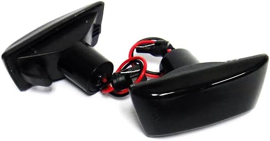 Seitenblinker für Adam Astra H GTC J Corsa D Abzeichen Meriva Zafira, Schwarz, Amber Light, 2 Stück