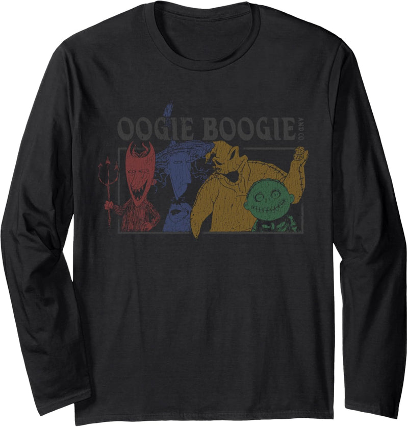 Nightmare Before Christmas Oogie Boogie And Co. Faded Langarmshirt