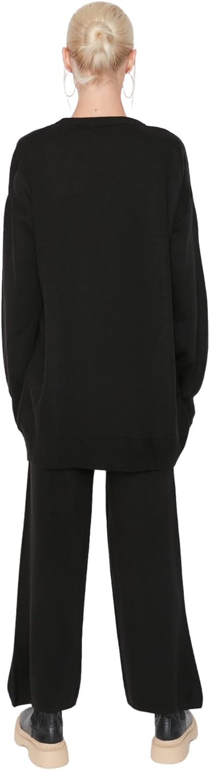 TRENDYOL Damen Sets, Flach, Gewebt, Bescheidene Ober-und Unterteile Aufeinander abgestimmtes Outfit