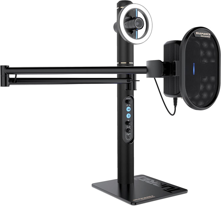 Marantz Professional Turret - Komplettes Podcast System mit Full HD Webcam, USB-Kondensatormikrofon