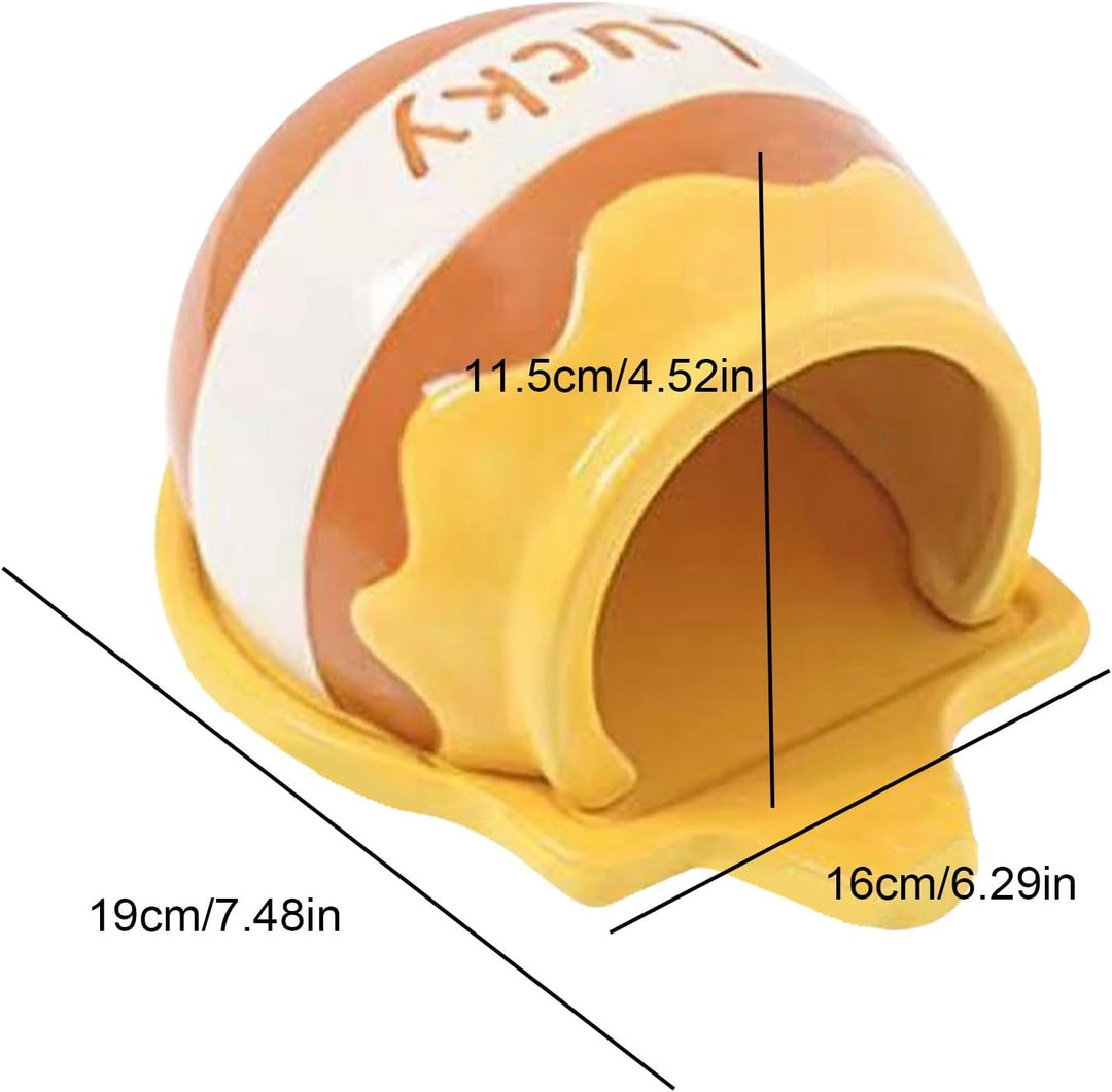 usefulbeauty Keramik-Hamsterhaus, Haustier-Hamsterhaus | Sommer-Cartoon-Hamster-Haus - Haustiernest