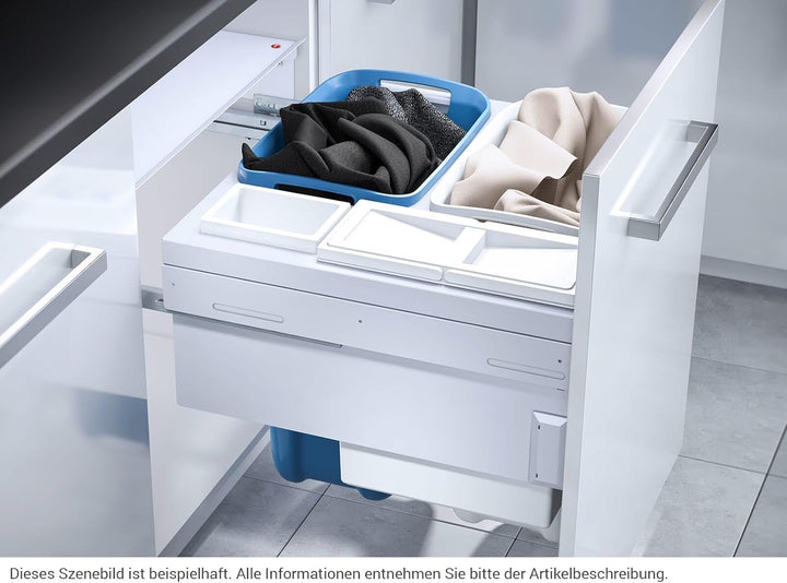 Hailo Laundry Carrier Slide Wäsche Sammler 60 er Unterschrank Auszug Wäschekorb