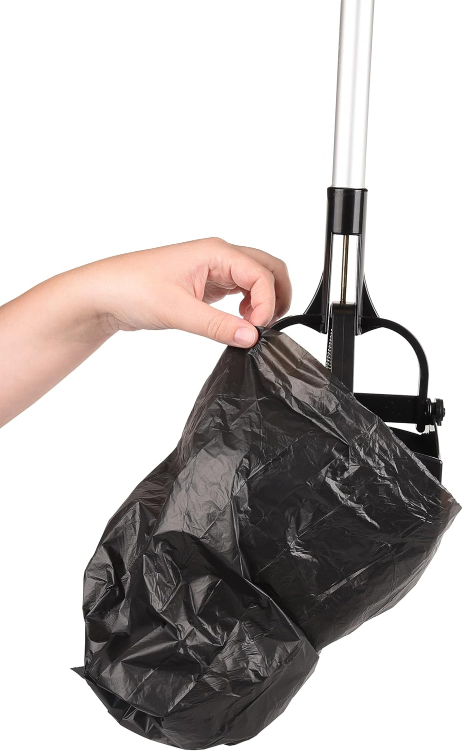 Flamingo Kotschaufel Piper – Grau & Schwarz – 70,5 cm XXL Länge | Hygienische Hundekotentsorgung ohn