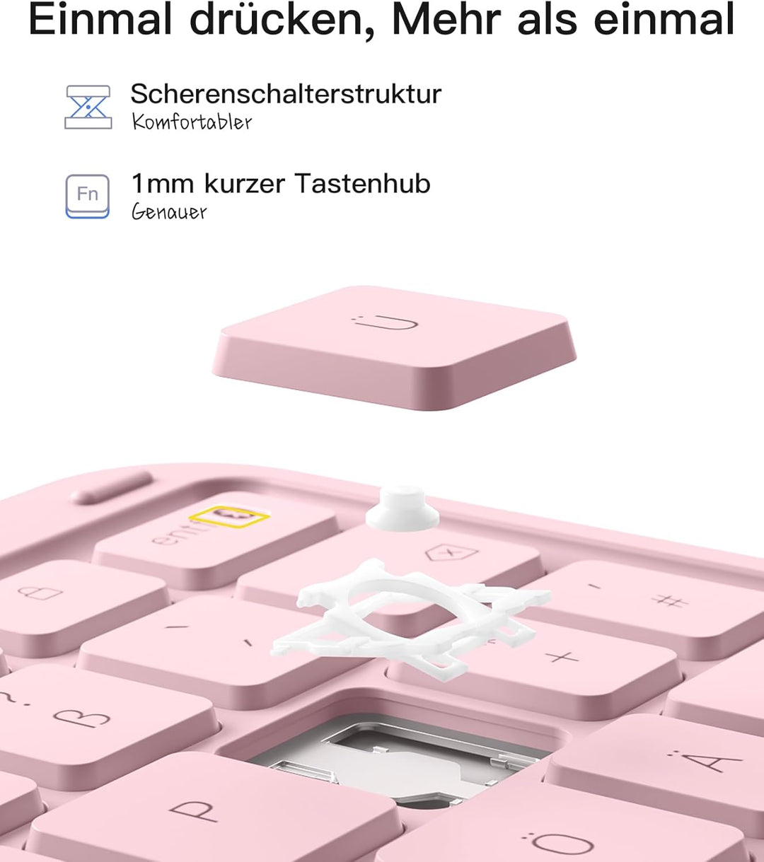Inateck Hülle mit Tastatur,Ultraleichte Tastatur für iPad 10/11 Generation A16 2025 11 Zoll,iPad Air
