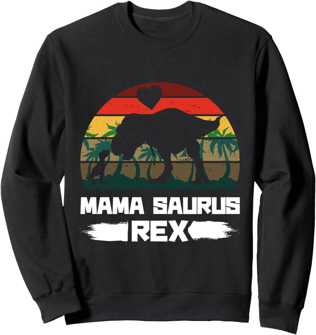 Mamasaurusrex Mama Tochter Partnerlook Mutti Dinosaurier Sweatshirt