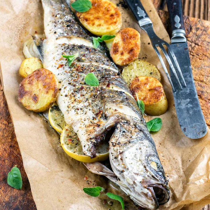 GEFU Fischhalter BBQ – Edelstahl-Fischhalter für Grill &amp; Backofen, kein Wenden &amp; Auslaufen von Marin