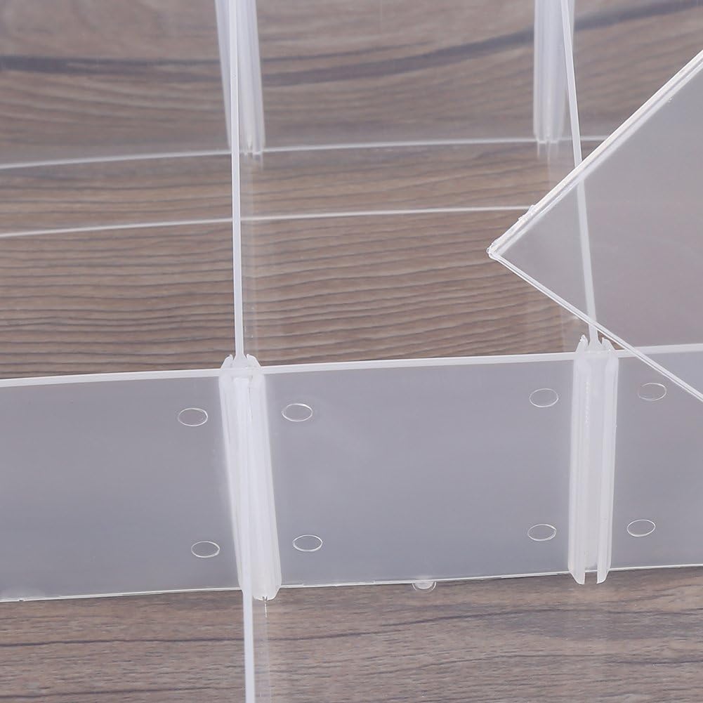Transparente Aufbewahrungsbox, dreilagig, Kunststoff, für Schmuck, Perlen, Organizer mit Griff und D