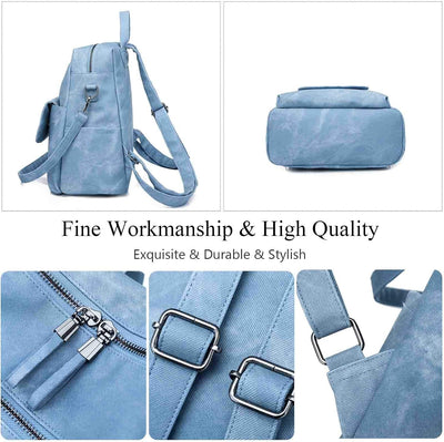 Damen Rucksack Schultasche Wasserdicht Handtasche Frauen Umhängetasche Pendler Schulrucksack Mädchen
