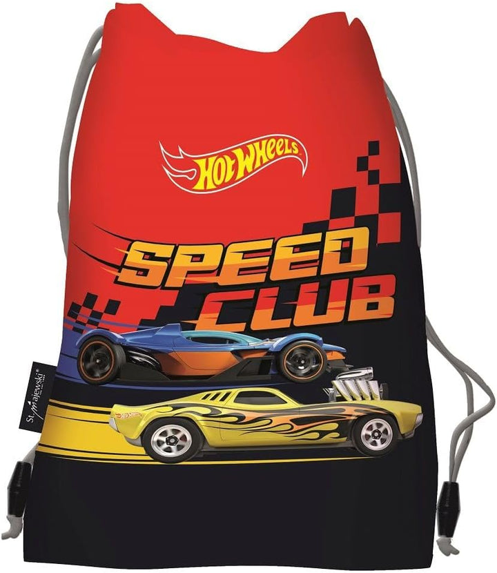 Familando Hot Wheels Schulranzen-Set 7 tlg. mit Federmappe, Turnbeutel und