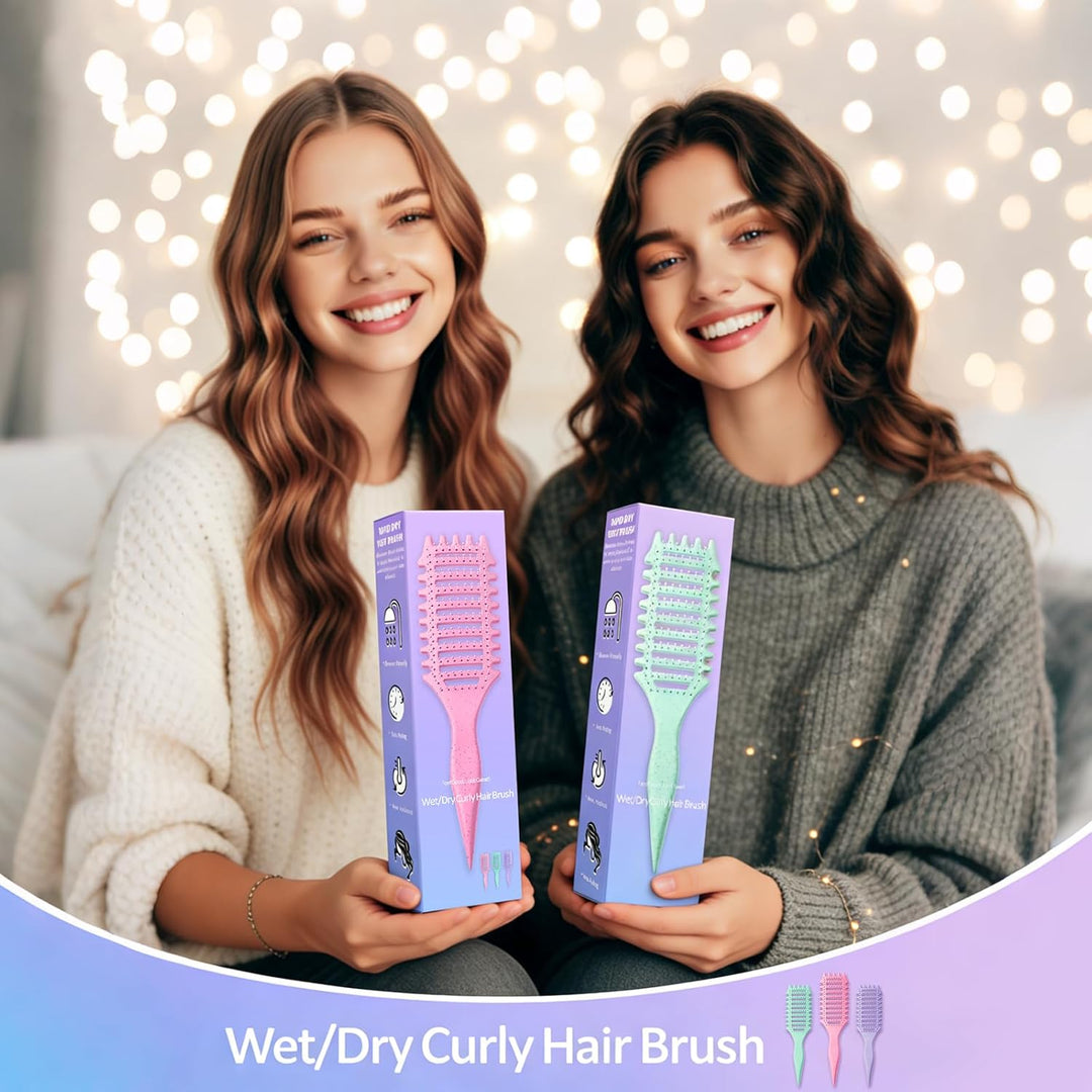 Lockenbürste - Curl Brush & Curly Hair Brush -Haarbürste locken kamm Belüftetes Design, Sanft entwir