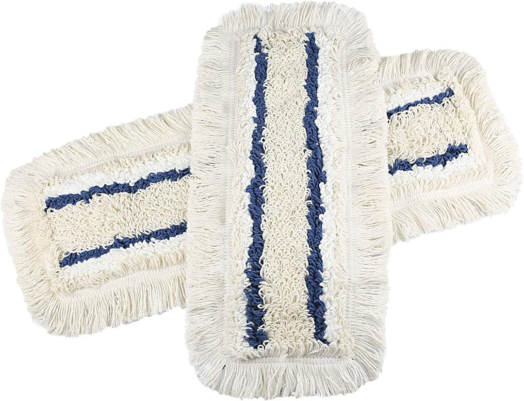 Baumwoll Wischmopp 50 cm mit Mikrofaser Ersatz für Mop Klapphalter - Wischmoppbezug , für Versiegelu