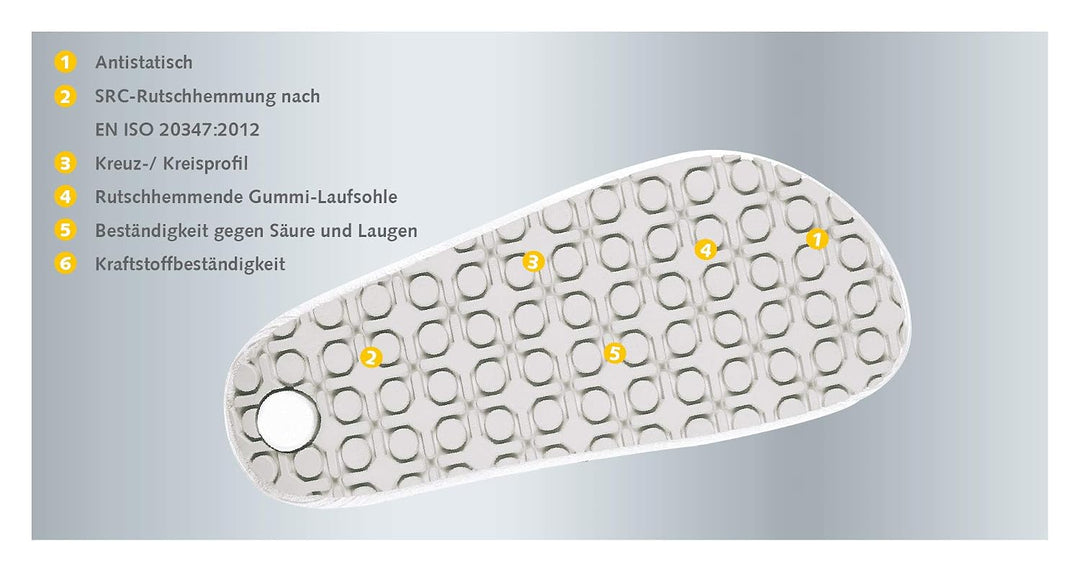 Abeba Berufsschuh-Clog Unisex Abeba Clog 9200 tools, Weiss, 37 EU, 37 EU