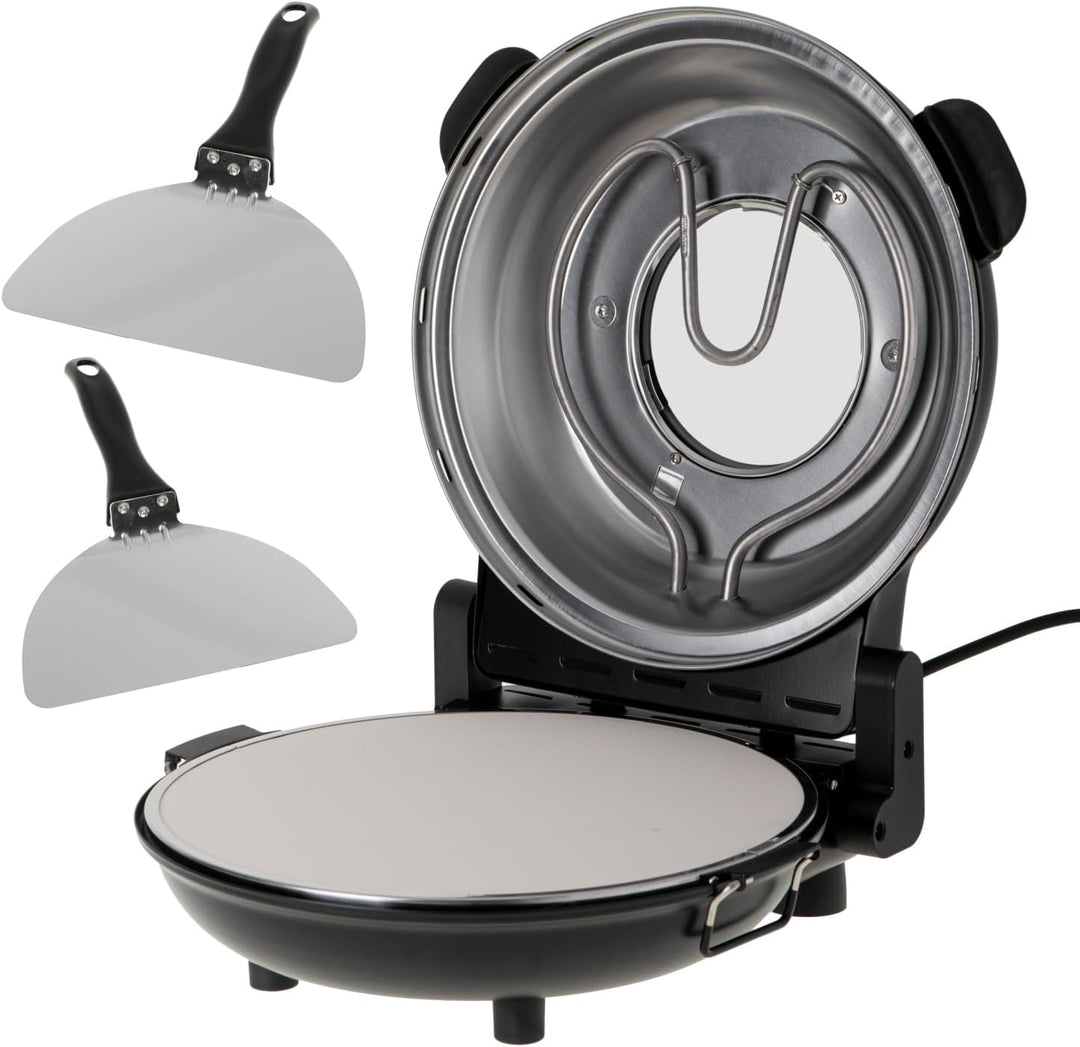 ADLER Elektrischer Pizzaofen, Schwarz