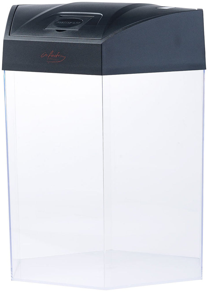 infactory Nano Aquarium: Beleuchtetes Panorama-Aquarium Hexagon, Komplett-Set, 19 l (Panorama Aquari
