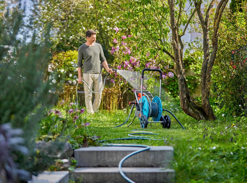 Gardena EcoLine Schlauch 1/2 Zoll, 20 m ohne Systemteile: Nachhaltiger Gartenschlauch aus recyceltem