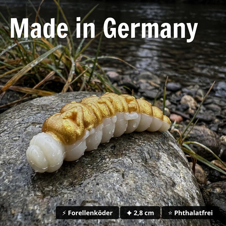 Zite Fishing Mighty Mag Mix 12 STK - Bienenmaden Imitat 2,8cm Forellenköder Neuheiten – Gummiköder F