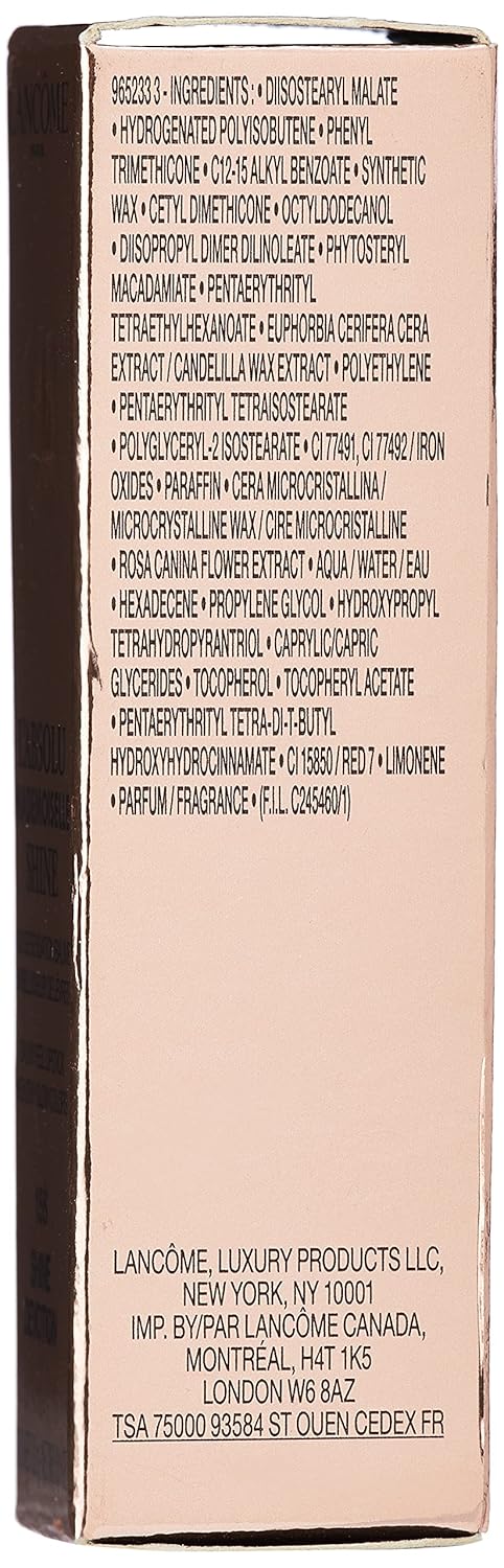 LANCOME Unisex BARRA DE LABIOS L'ABSOLU Mademoiselle Lip BAR 156 Shine DEVOT 1UN, Negro, Nur 156 Shi