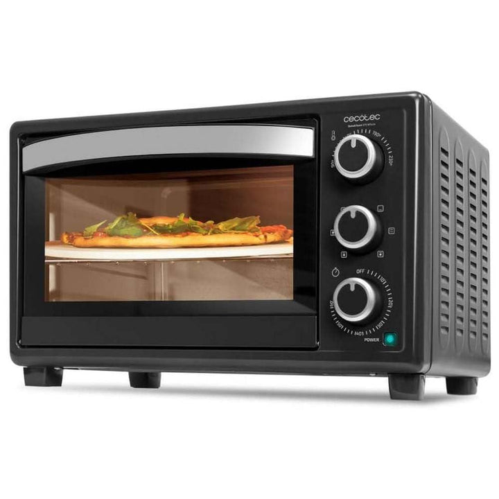 Cecotec Tischofen Bake&Toast 2600 Black 4Pizza, 26 L, 1500 W, inklusive Pietra Pizza Stein für Ergeb