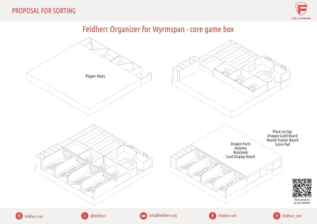 Feldherr Organizer Insert kompatibel mit Schwingenschlag - Sortiereinsatz und Spielhilfe für alle Ko