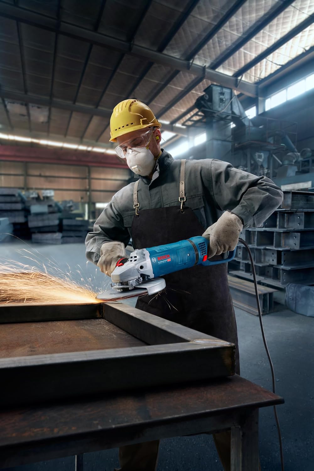 Bosch Professional Winkelschleifer GWS 27-230 JR (Leistung: 2.700 W, Scheiben-Ø: 230mm, mit KickBack