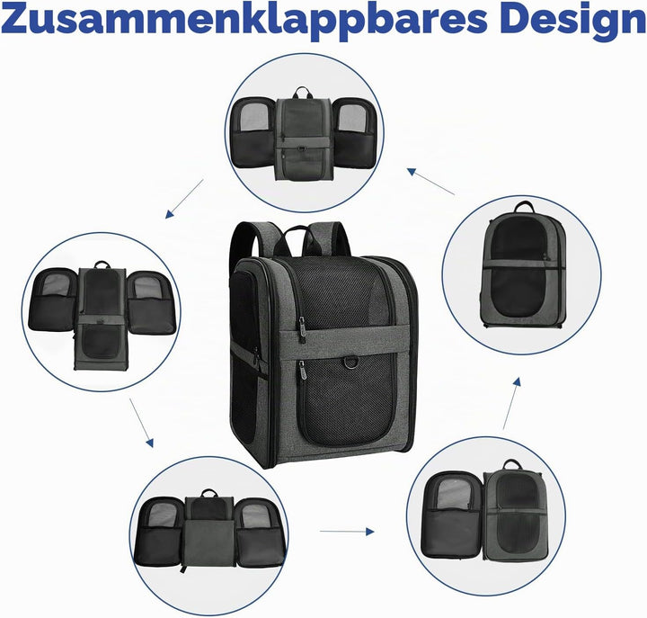 Apollo Walker Pet Carrier Backpack for Large/Small Cats and Dogs, Puppies, Safety Features and Cushi