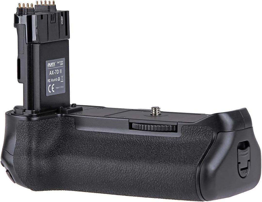 ayex Batteriegriff Kompatibel mit Canon EOS 7D Mark II ähnlich BG-E16 + 2 x LP-E6N Akku + 1 x USB Du