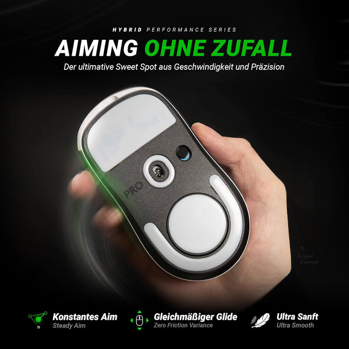 SensoryBoost HPS Glides (2er Set) kompatibel mit Logitech G PRO X Superlight 2 DEX - Balance aus Spe