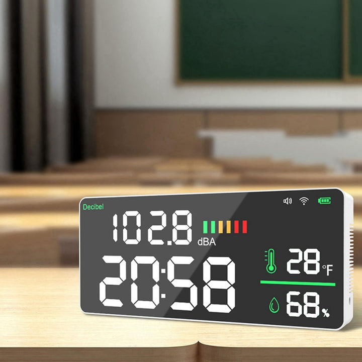 LED Decibel Messgerät 2, 4 G WiFi LED Decibel Messgerät -Schallpegelmessgerät mit 11 Zoll -Dezibel -