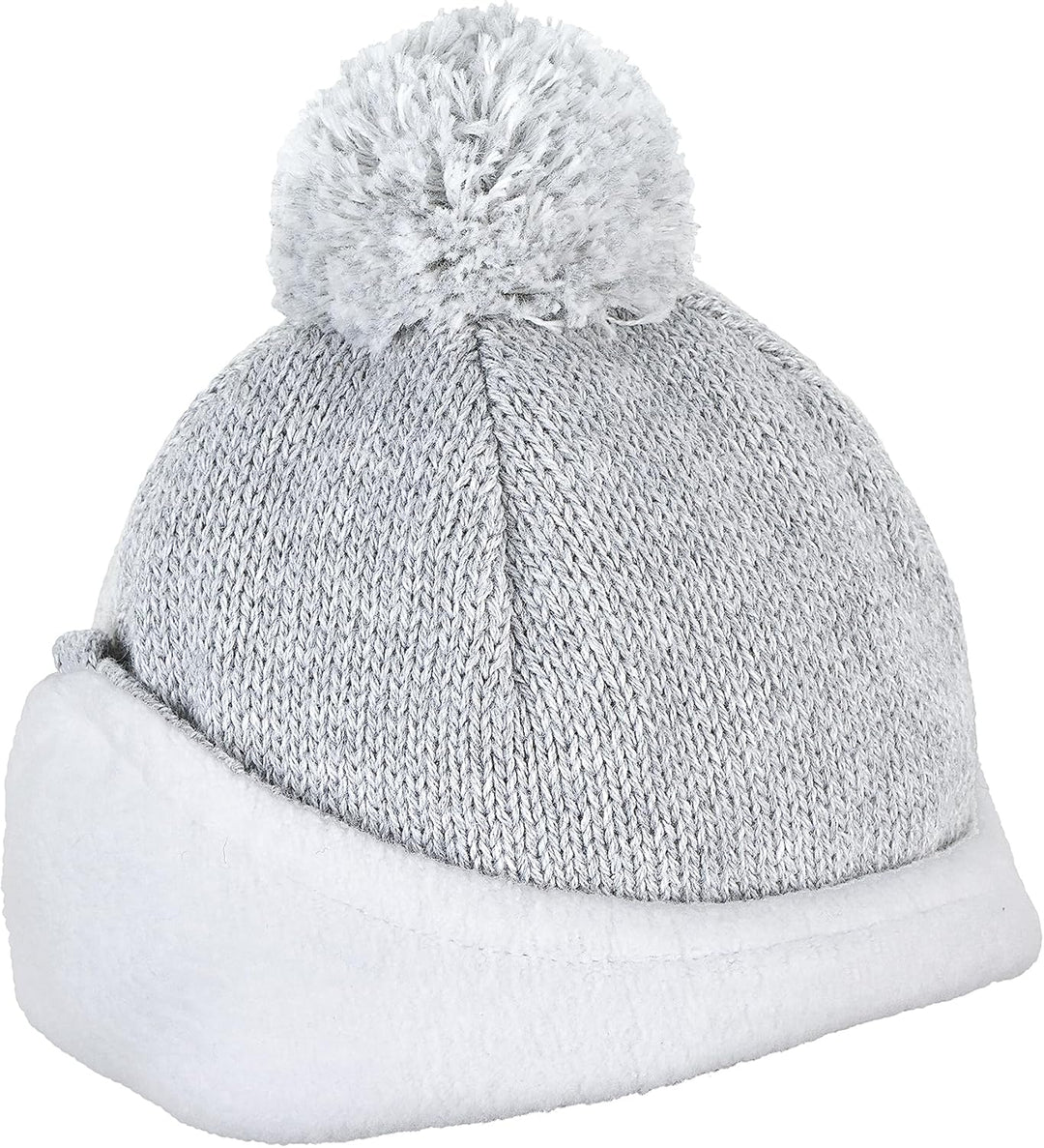 Sterntaler Unisex Ocs Strickmütze mit Bommel Mütze, Silber Melange