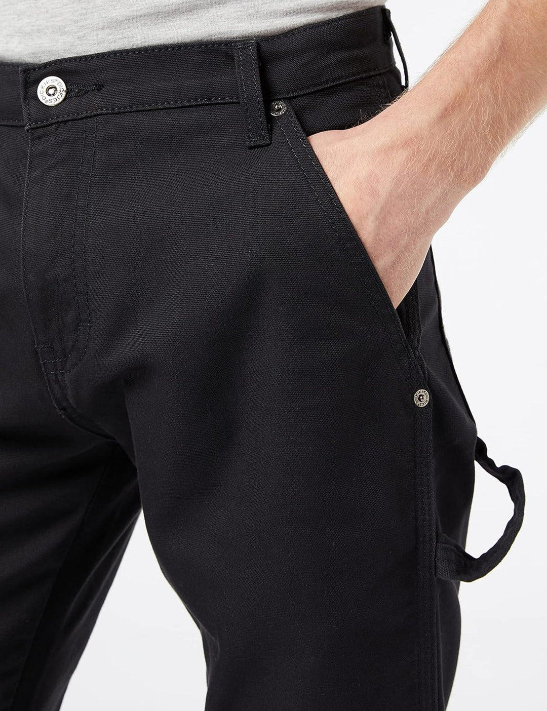 Dickies Herren Duck Carpenter Pt Arbeitshose 30W / 30L Stonewashed Black, 30W / 30L Stonewashed Blac