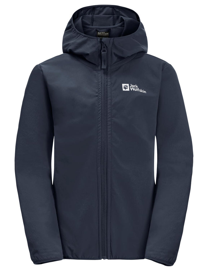 Jack Wolfskin Unisex Kinder Solyd Jacket K Softshelljacke 104 night blue, 104 night blue