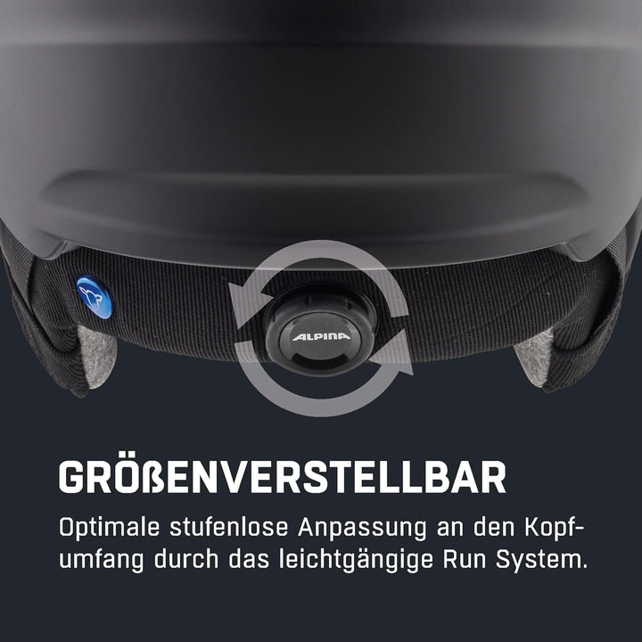 ALPINA ALTO Q-LITE - Sicherer, Stossabsorbierender & Individuell Anpassbarer Skihelm Mit Kontrastver