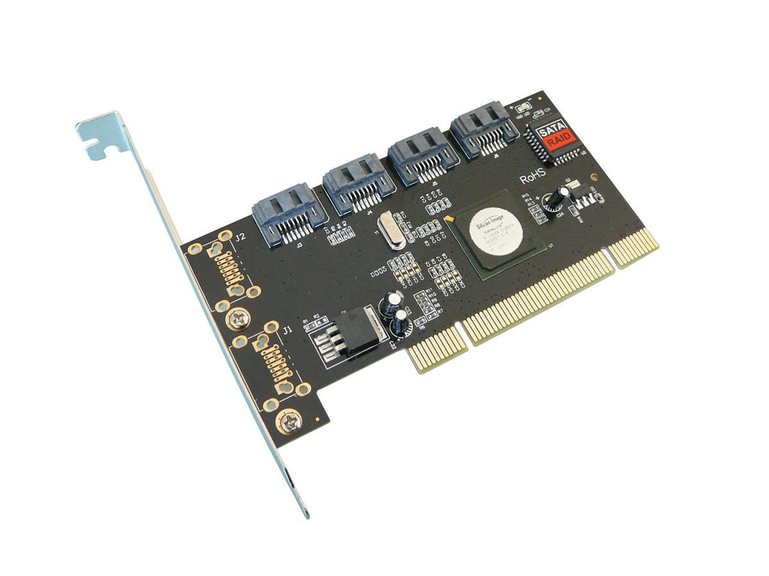 KALEA-INFORMATIQUE PCI SATA Controller-Karte mit 4 Ports. PCI 32 Bit mit Chipsatz Silicon Image SIL