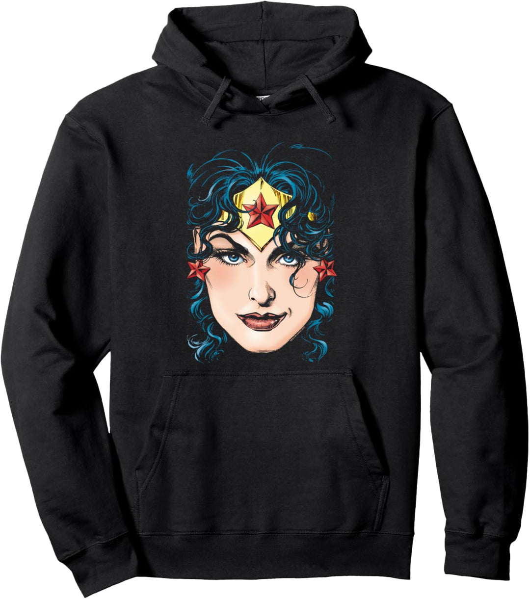 Wonder Woman Big Head Pullover Hoodie