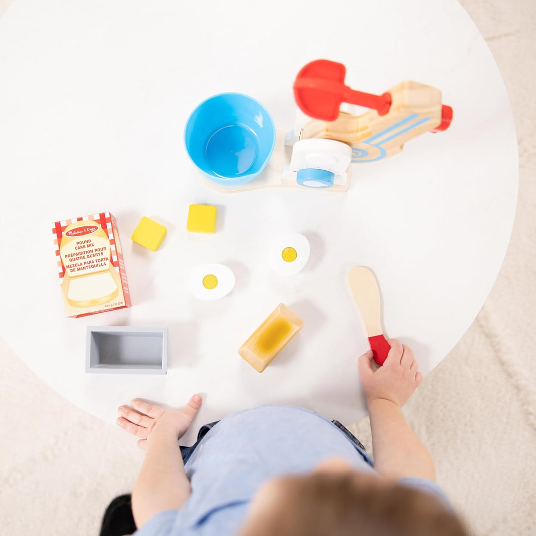 Melissa & Doug Kuchenmixer-Set aus Holz Mit nummeriertem Rad | Rollenspiel Spielzeug | Essen für Kin