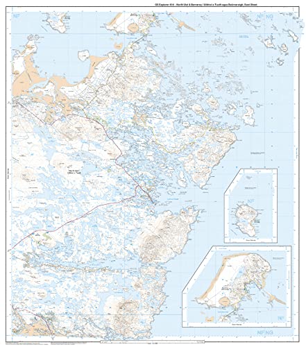 North Uist and Berneray/Uibhist a Tuath Agus Bearnaraigh (OS Explorer Active Map, Band 454), Karte