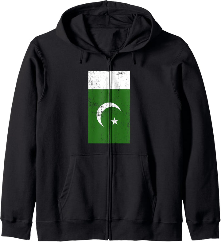Pakistan South Asia Islamabad Distressed Flag Kapuzenjacke