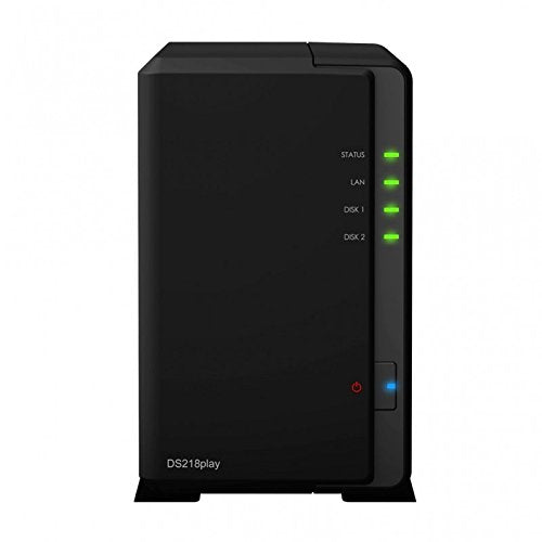 Synology DS218play 2-Bay 8TB Bundle mit 2X 4TB WD RED
