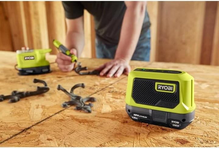 RYOBI 18 V ONE+ Akku-Bluetooth Box Mini RBTM18-0 (Ausgangsleistung 5 Watt, Lautsprecher Durchmesser