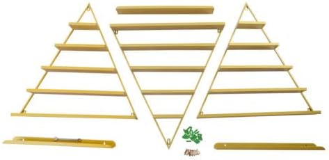 5-Ebenen Golden Eisen Display Racks, 6 Sets Dreiecke Organizer Wandregal Wandmontierte Regale für Na