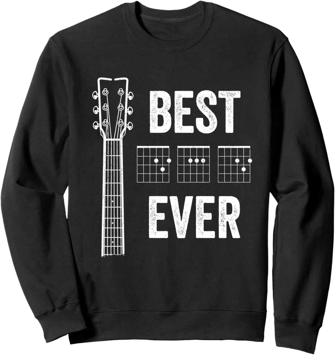 Vatertag Gitarre Musiker Gitarrist Band Papa - Best Dad Ever Sweatshirt