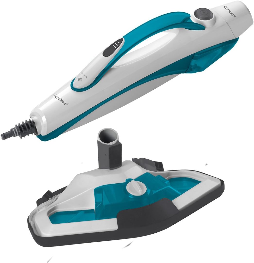 CONCEPT Hausgeräte CP2000 Dampfmopp und Dampfreiniger 2in1 Perfect Clean, Dampfmopp und Handdampfrei