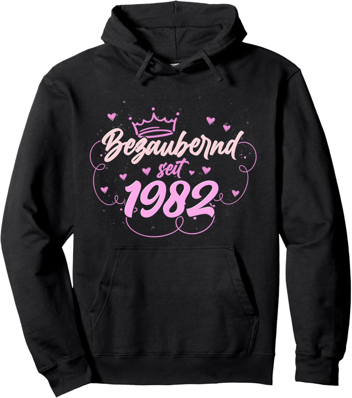 Bezaubernd seit 1982 Geschenk für Frauen 40 Geburtstag Pullover Hoodie