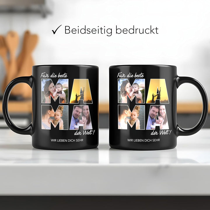 Kiddle-Design Papa Tasse Personalisiert mit Foto Geschenk Geburtstag, Vatertagsgeschenk Fototasse mi