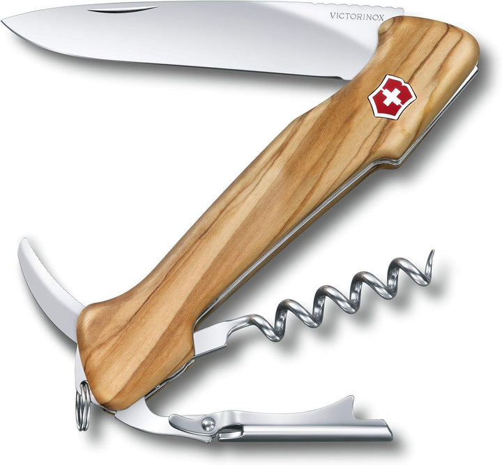 Victorinox, Taschenmesser, Wine Master Wood, 130 mm, beige (6 Funktionen, Klinge, Zweistufige Stütze